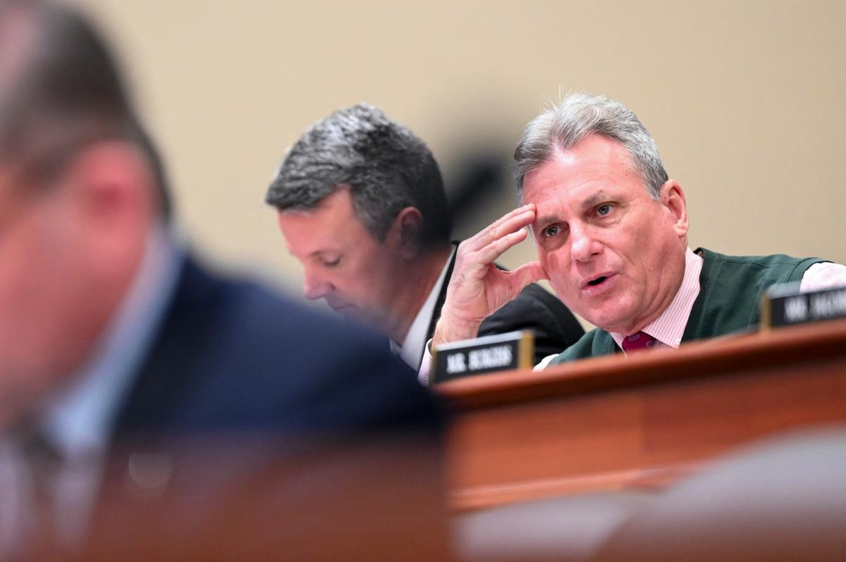 Rep. Buddy Carter (R-Ga.) speaks during a budget hearing to discuss U.S. President Joe Biden's budget for fiscal Year 2023 in Washington on March 29, 2022. (Roberto Schmidt/Pool/AFP via Getty Images)