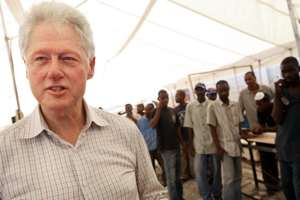 Former President Bill Clinton in Port-au-Prince, Haiti, on Mar. 22, 2010. (Sophia Paris/MINUSTAH via Getty Images)