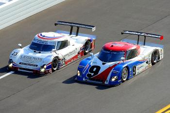 Martin Brundle in the #23 UA/Shank Racing Riley Ford passes the the #9 Action Express Racing Porsche Riley driven by Max Papis during The Rolex 24 at Daytona International Speedway. (John Harrelson/Getty Image) Martin Brundle in the #23 UA/Shank Racing Riley Ford passes the the #9 Action Express Racing Porsche Riley driven by Max Papis during The Rolex 24 at Daytona International Speedway. (John Harrelson/Getty Image)