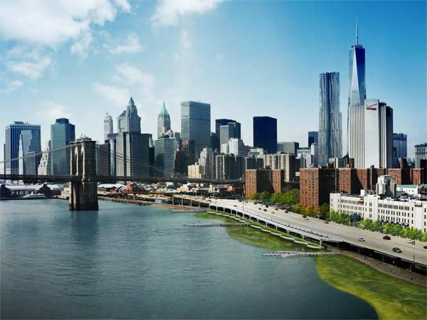 Renderings of the East River Blueway. (Courtesy of Manhattan Borough President Scott Stringer)