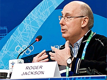 TIME TO SHINE: VANOC VP Andrea Shaw listens while Roger Jackson, CEO of Own the Podium, discusses the rare opportunity the Vancouver Olympics provided to Canadian athletes. (Matthew Little/The Epoch Times) TIME TO SHINE: VANOC VP Andrea Shaw listens while Roger Jackson, CEO of Own the Podium, discusses the rare opportunity the Vancouver Olympics provided to Canadian athletes. (Matthew Little/The Epoch Times)