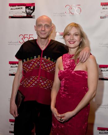 BENEFIT: Jeremy Taylor, a coordinator with the Free Burma Alliance, and Elena V. Tchainikova, President of Network 355, hosts of an April 8 benefit to raise funds for a Childrens' Center at a Burmese refugee clinic in Thailand. (Aloysio Santos/The Epoch Times) BENEFIT: Jeremy Taylor, a coordinator with the Free Burma Alliance, and Elena V. Tchainikova, President of Network 355, hosts of an April 8 benefit to raise funds for a Childrens' Center at a Burmese refugee clinic in Thailand. (Aloysio Santos/The Epoch Times)