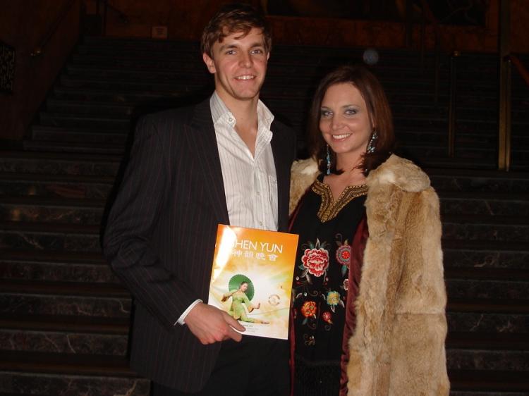 Meghan Cummings with Mr. Florian Gornik. (Stacey Tang/The Epoch Times)