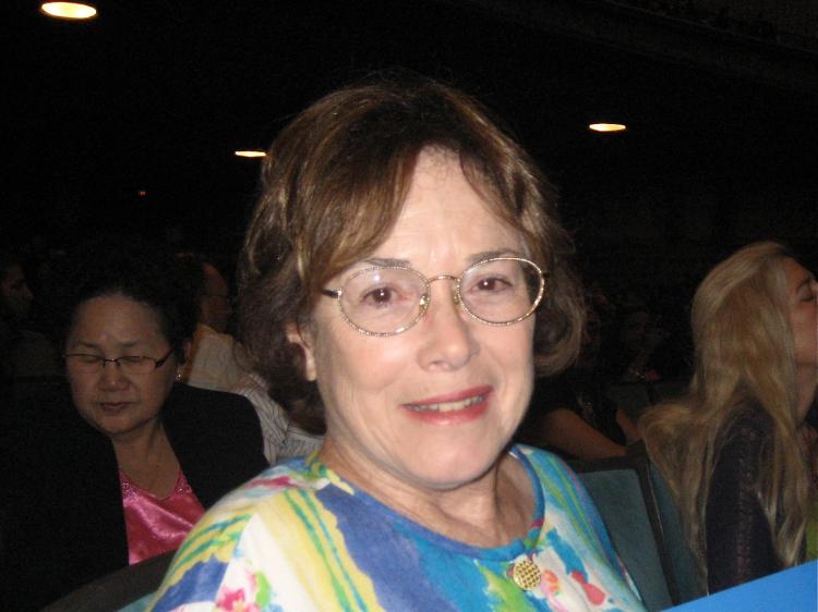 Janet Strong, a retired motion picture costume artist, at Shen Yun Performing Arts in Pasadena, California. (Jana Li/The Epoch Times)