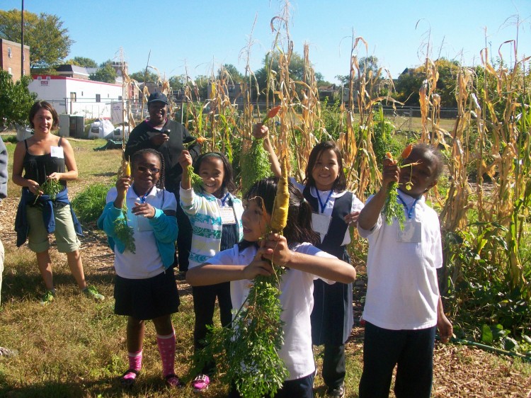 Andrea Northup and her team at the D.C. Farm to School Network