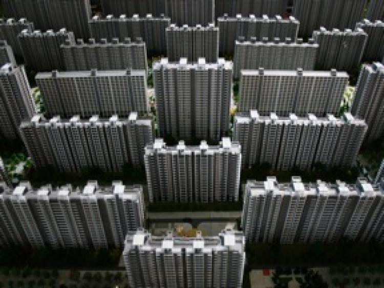 Miniature model of a housing complex in China.  (Getty Images)