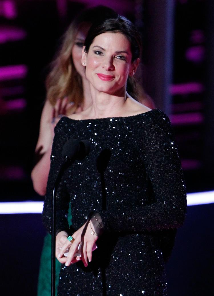 Sandra Bullock onstage at the 2010 MTV Movie Awards held at the Gibson Amphitheatre at Universal Studios on June 6, 2010 in Universal City, California.  (Christopher Polk/Getty Images)