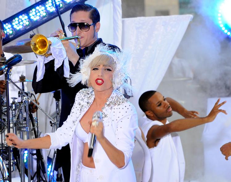 Singer Lady Gaga performs on NBC's 'Today' at the Rockefeller Center on July 9 in New York City. (Jemal Countess/Getty Images)