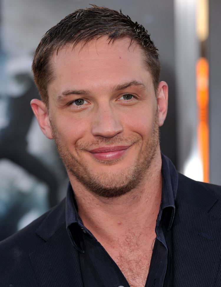 Tom Hardy arrives at the premiere of Warner Bros. Inception at Grauman's Chinese Theatre on July 13 in Los Angeles. (Photo by Alberto E. Rodriguez/Getty Images)