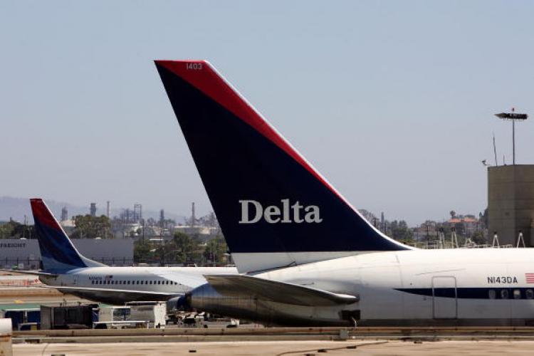 Delta Air Lines said that it would launch a new weekly service from its U.S. hub Atlanta to Monrovia, Liberia.  (David McNew/Getty Images)