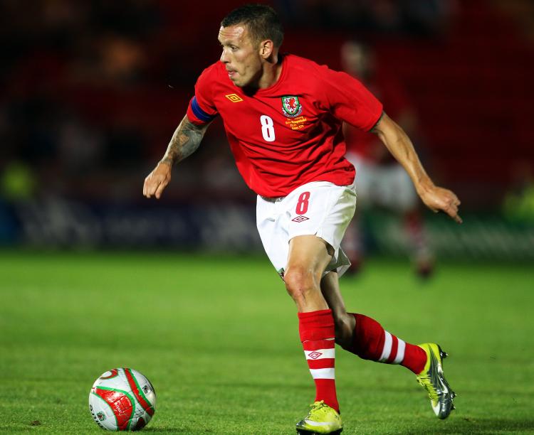 Craig Bellamy in action during the International Friendly between Wales and Luxembourg at on August 11, 2010 in Llanelli, Wales. (Bryn Lennon/Getty Images)