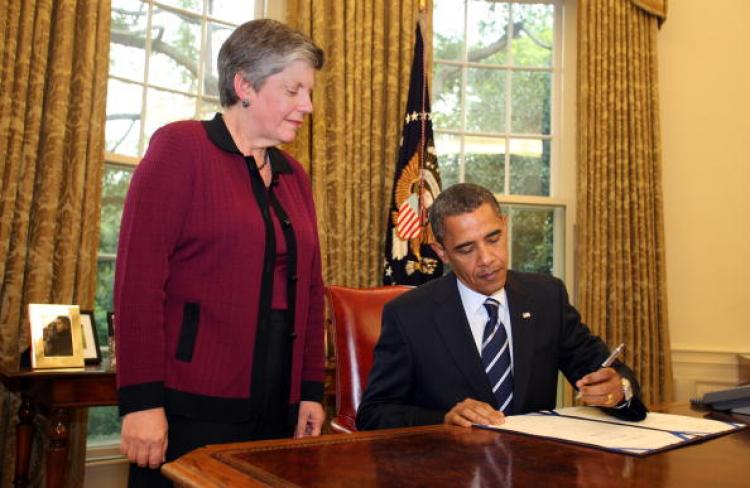 President Barack Obama signing the Southwest Border Security Bill in the  White House on August 13,  in Washington, DC. Recently President Obama also signed the General and Special Risk Insurance Funds Availability Act which extends  the Federal Housing Authority's (FHA) commitment authority for its multifamily insurance programs by $5 billion.    (Martin H. Simon-Pool/Getty Images)