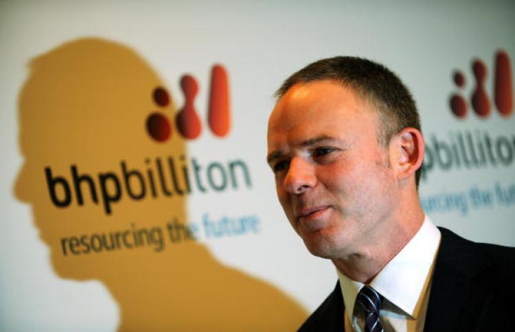 Chief Executive Officer of BHP Billiton, Marius Kloppers, in London on Aug. 25, 2010. (Adrian Dennis/AFP/Getty Images)