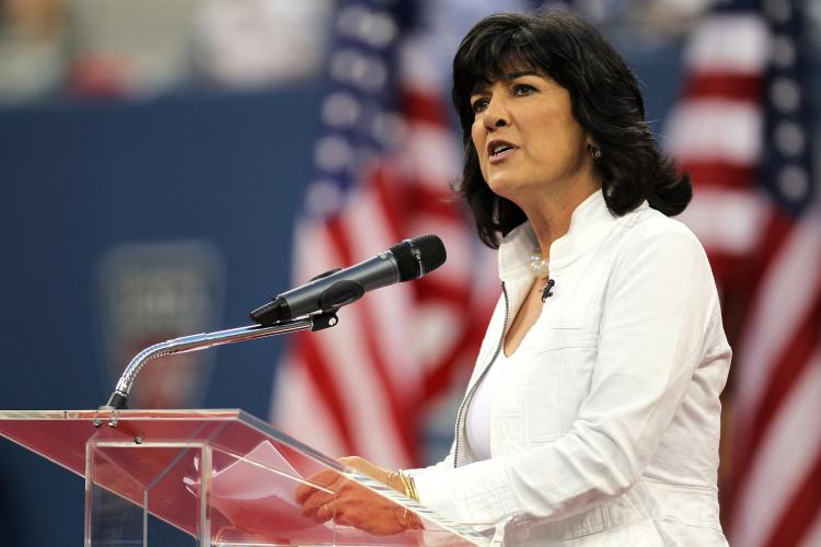 Christiane Amanpour, pictured above in New York City, was reportedly attacked by protesters in Egypt this week. (Nick Laham/Getty Images)