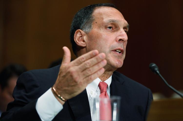 Lehman Brothers former Chairman and CEO Richard Fuld testifies before the Financial Crisis Inquiry Commission about the roots and causes of the 2008 financial and banking meltdown in U.S. and worldwide markets on Capitol Hill September 1, in Washington, DC. (Chip Somodevilla/Getty Images)