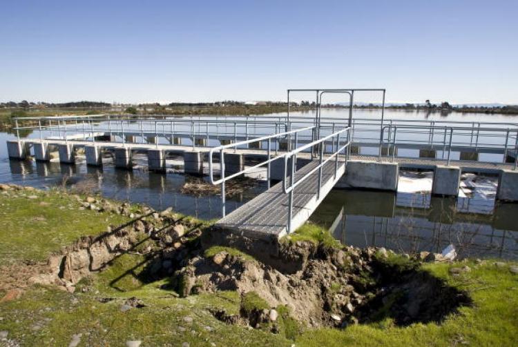 The earth is seen caved in after a 7.1 magnitude earthquake struck 30km west of the city, Sept. 4, 2010 in Christchurch. (Joseph Johnson/Getty Images)