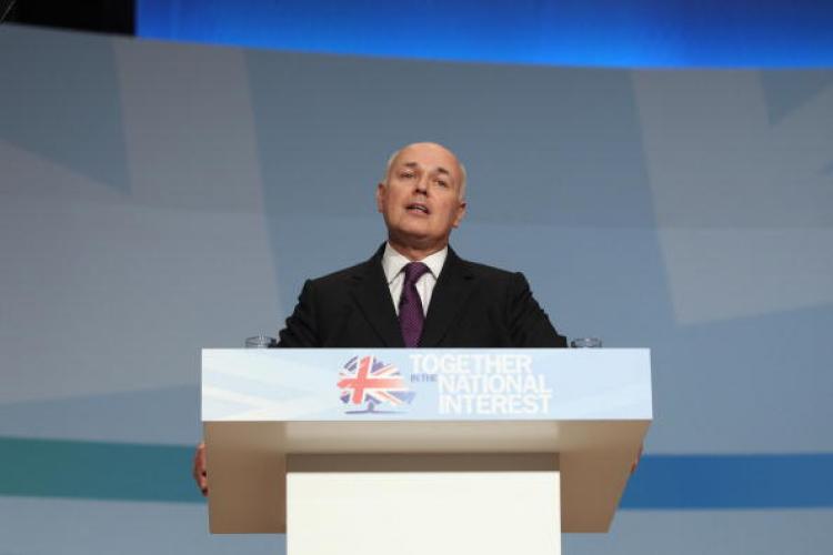 Incapacity Benefit is part of the Universal Credit set out by British Work and Pensions Secretary, Iain Duncan Smith, at the Conservative Party Conference on Oct. 5, 2010 in Birmingham, England.