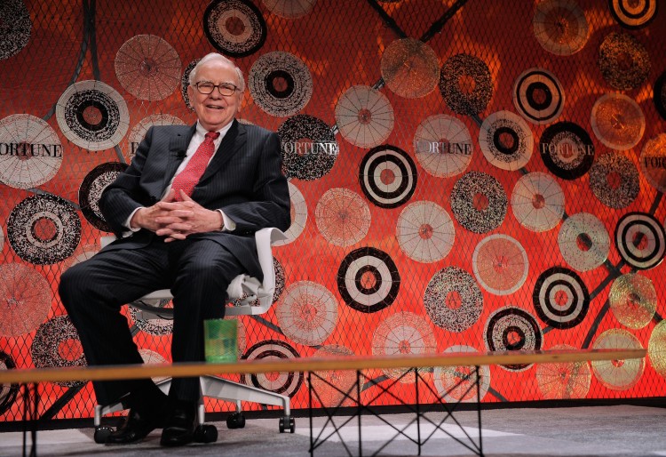 Warren Buffett attends the Fortune Most Powerful Women summit