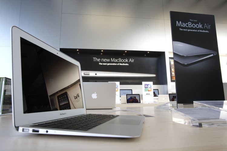 The MacBook Air is displayed at an Apple Store during a media preview last October in Chicago, Illinois. (Brian Kersey/Getty Images )