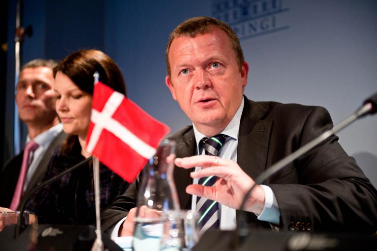 Danish Prime Minister Lars Lokke Rasmussen's government is taking measures to battle problems in Denmark's slums.  (Halldor Kolbeins/AFP/Getty Images)