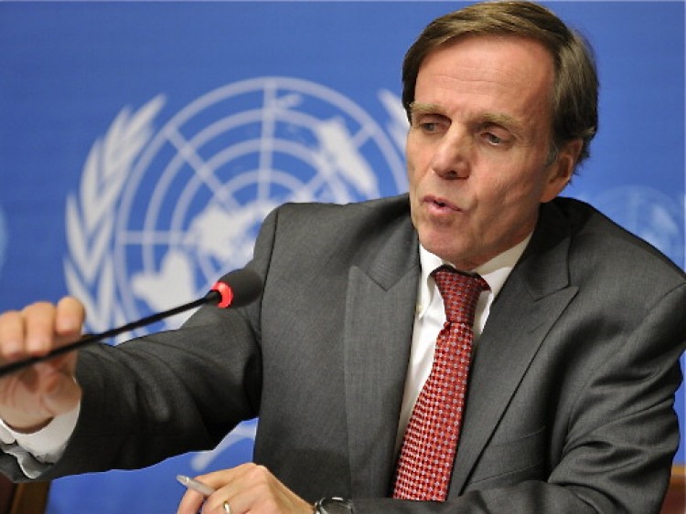 US Assistant Secretary of State Michael Posner speaks during a press conference, in 2010, at the UN Offices in Geneva.  (Fabrice Coffrini/AFP/Getty Images)