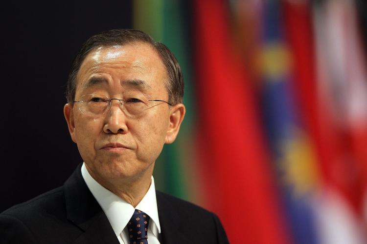 UNDER FIRE: United Nations Secretary-General Ban Ki-moon speaks to reporters during a press conference at the NATO summit in Lisbon, Portugal, November 2010. Former Undersecretary-General for the U.N. Office of Internal Oversight, Inga-Britt Ahlenius, has published a book critiquing BanÃ¢ï¿½ï¿½s leadership. (Sean Gallup/Getty Images)