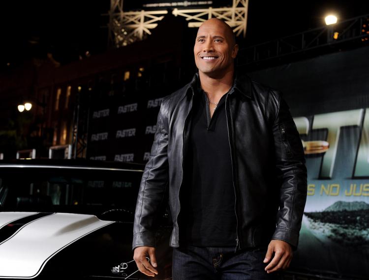 Dwayne Johnson arrives at the premiere of CBS Films' 'Faster' at the Chinese Theater on November 22, 2010 in Los Angeles, California. (Kevin Winter/Getty Images)