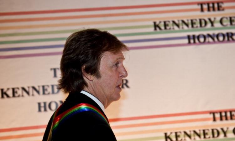 Paul McCartney at the Kennedy Center in Washington on Dec. 5, 2010.  (Nicholas Kamm/AFP/Getty Images)