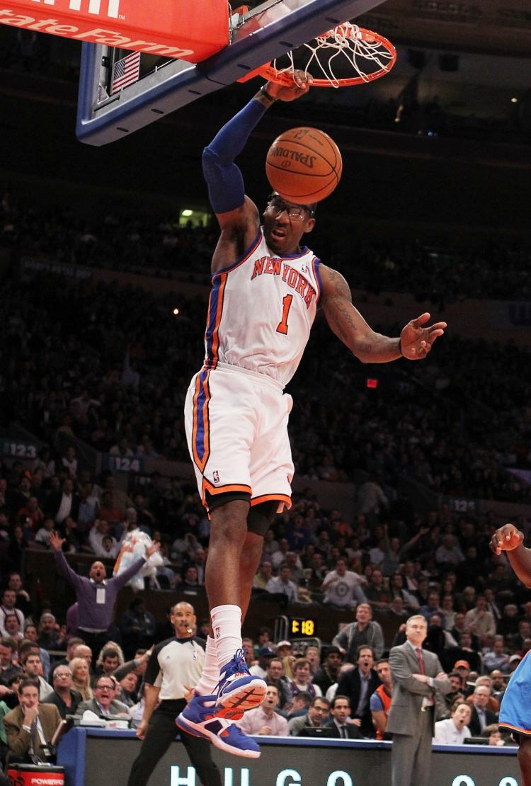 COMING THROUGH: Amar'e Stoudemire delivered the goods in the fourth quarter on Sunday against the Indiana Pacers. (Al Bello/Getty Images)