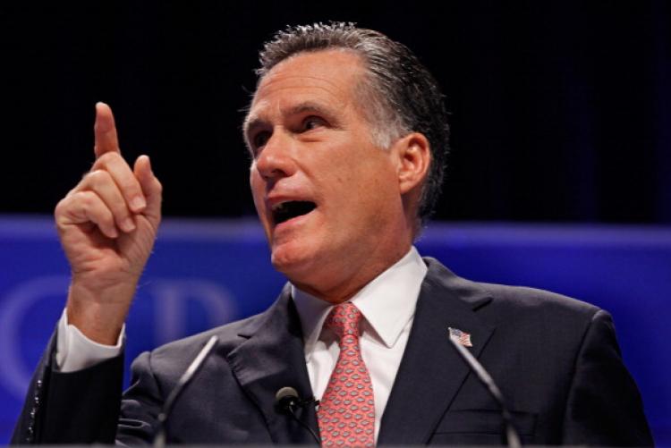 Former Massachusetts Governor Mitt Romney addresses the Conservative Political Action Conference at the Marriott Wardman Park February 11, 2011 in Washington, DC. (Chip Somodevilla/Getty Images)