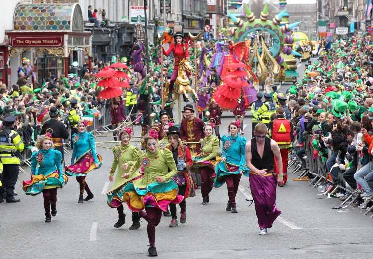 St Patrick's Day Parade in Dublin, Ireland, on March 17, 2011. (PETER MUHLY/AFP/Getty Images)