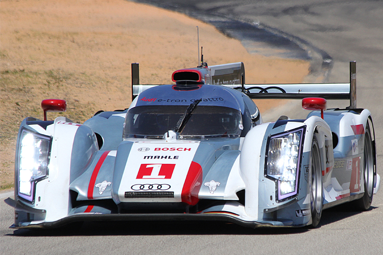 Marcel Fässler put the #1 Audi R18 e-tron quattro on the pole for tomorrow's Twelve Hours of Sebring with a record-setting lap. (James Fish/The Epoch Times)