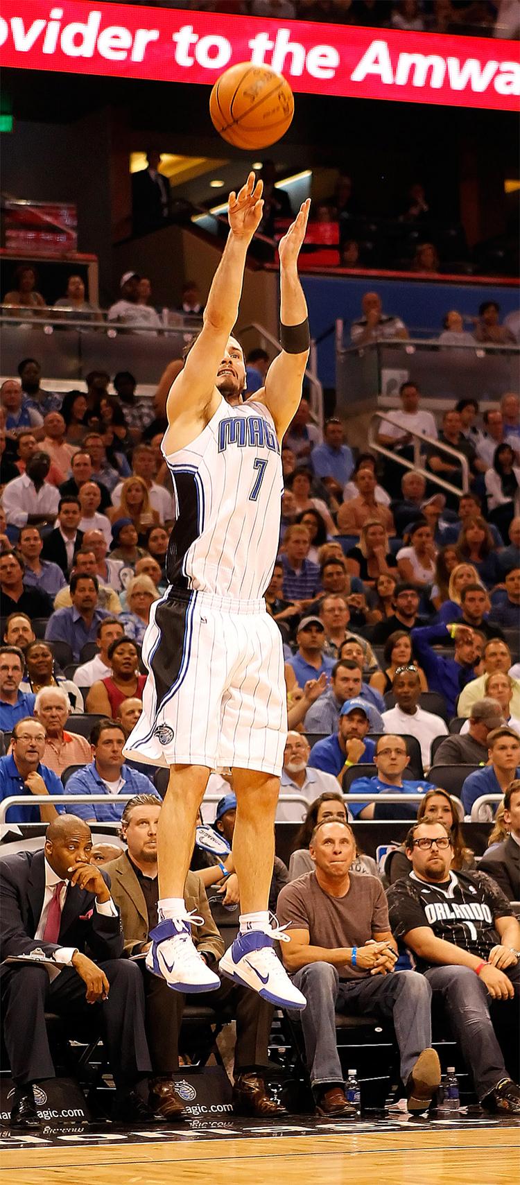 FINDING HIS MARK: J.J. Redick got his shot back in Game 5 against the Atlanta Hawks. Redick ignited the team's offensive in the first quarter with 11 points coming off the bench. (J. Meric/Getty Images)