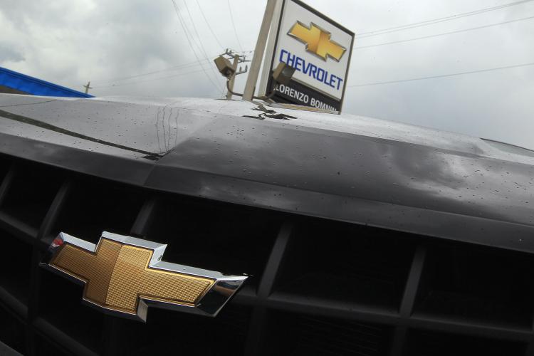 General Motors brand Chevrolet vehicle sits parked on a sales lot at Lorenzo Bomnin Chevrolet on May 5, 2011 in Miami, Florida. (Joe Raedle/Getty Images)