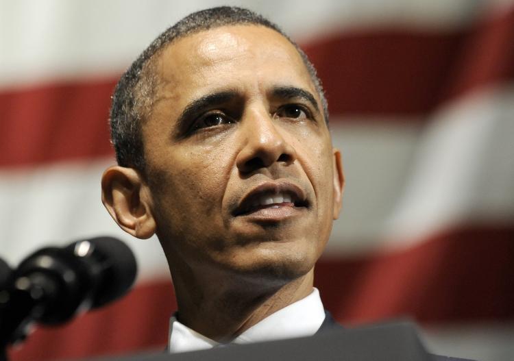 President Barack Obama speaks at a Democratic National Committee event at the Moody Theater in Austin, Texas. (Jewel Samad/AFP/Getty Images)