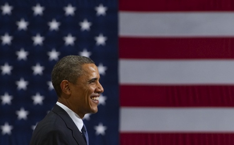 US President Barack Obama speaks during a Democratic National Committee event at the Adrienne Arsht Center in Miami, Florida, June 13. (Saul Loeb/AFP/Getty Images)