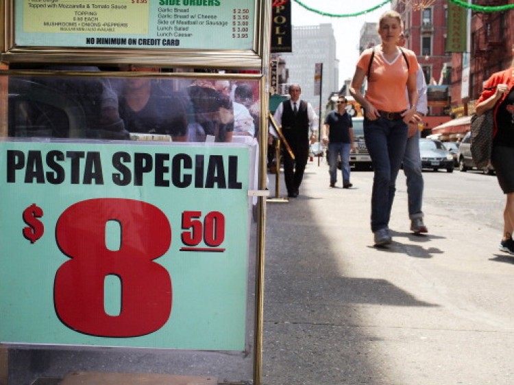 In New York City. A new global survey by the charity Oxfam has found that pasta is the world's most popular food. (Spencer Platt/Getty Images)