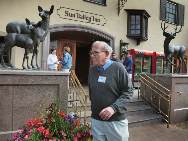 Warren Buffett, chairman of Berkshire Hathaway, attends the Allen & Company Sun Valley Conference on July 7, 2011 in Sun Valley, Idaho.  (Scott Olson/Getty Images)