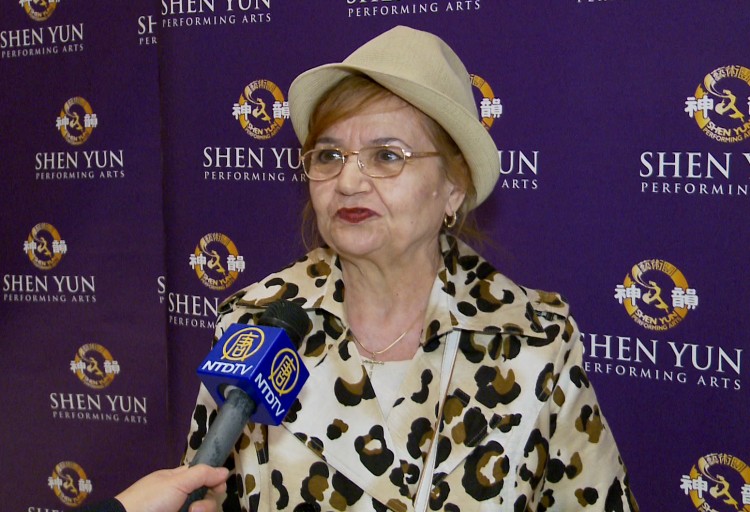 Romanian poet Rodic Culianu attending Shen Yun Performing Arts at Lincoln Center on Friday. (Courtesy of NTD Television)