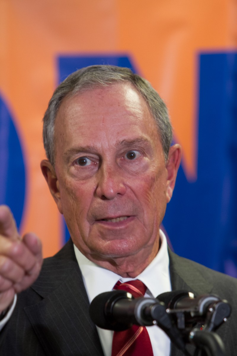 Mayor Michael Bloomberg speaks at a press conference in New York City on Aug. 28. (Benjamin Chasteen/The Epoch Times)