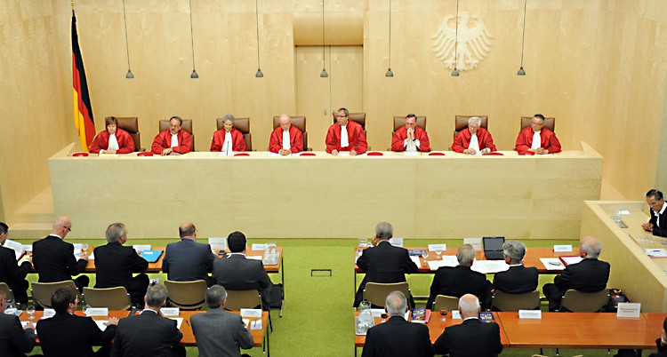 Germany's top court ruled that aid for Greece and rescues for other eurozone countries is legal but said parliament must have greater say in any future bailouts. (Uli Deck/AFP/Getty Images)