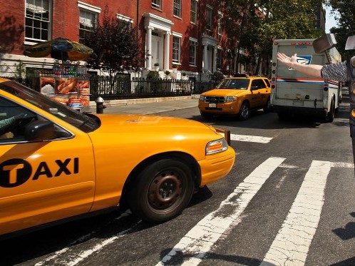 A New York City taxicab seen here in this file photo on September 13, 2011 in New York City
