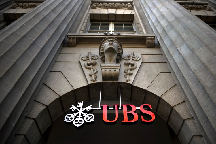 The entrance of the Swiss banking giant UBS main headquarters is seen on September 15, 2011 in the center of Zurich. (Fabrice Coffrini/AFP/Getty Images)