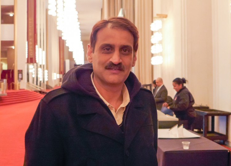 Faisal Qazi, chief editor of Harbinger Weekly, a Pakinstani newspaper. (Yang Chen/The Epoch Times)