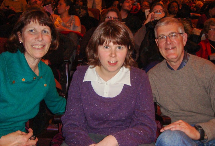 The Hamilton family  at Shen Yun Preforming Arts in Pittsburgh on Feb. 2. (The Epoch Times)