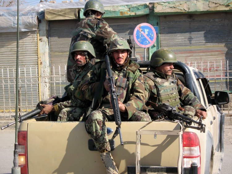 Afghan National Army soldiers