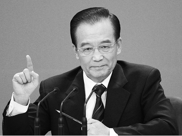 Chinese Premier Wen Jiabao speaks