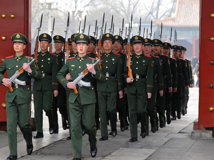 Chinese Paramilitary soldiers