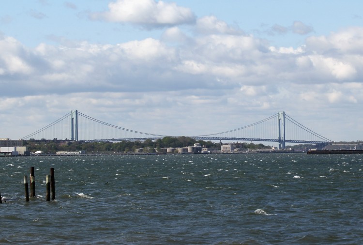 A general view of the Verazzano Narrows Bridge