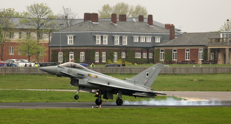A Royal Air Force Typhoon jet